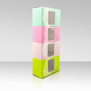 Caixa de paper de galetes rectangular ecològic Caixa d'embalatge d'aperitius de galetes embalatge de caixa de cereals d'impressió personalitzada amb finestra